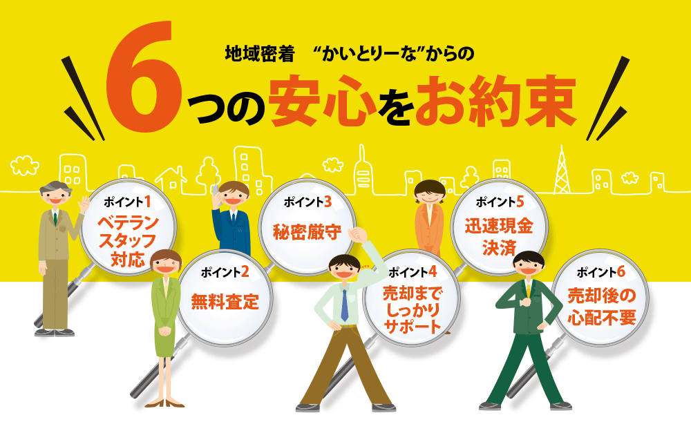 6つの安心をお約束